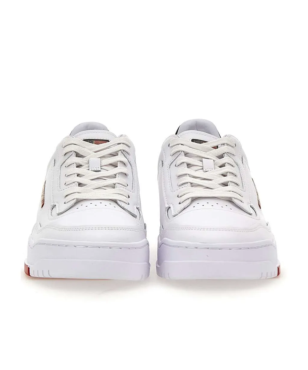 Logo-Patch Leather Sneakers