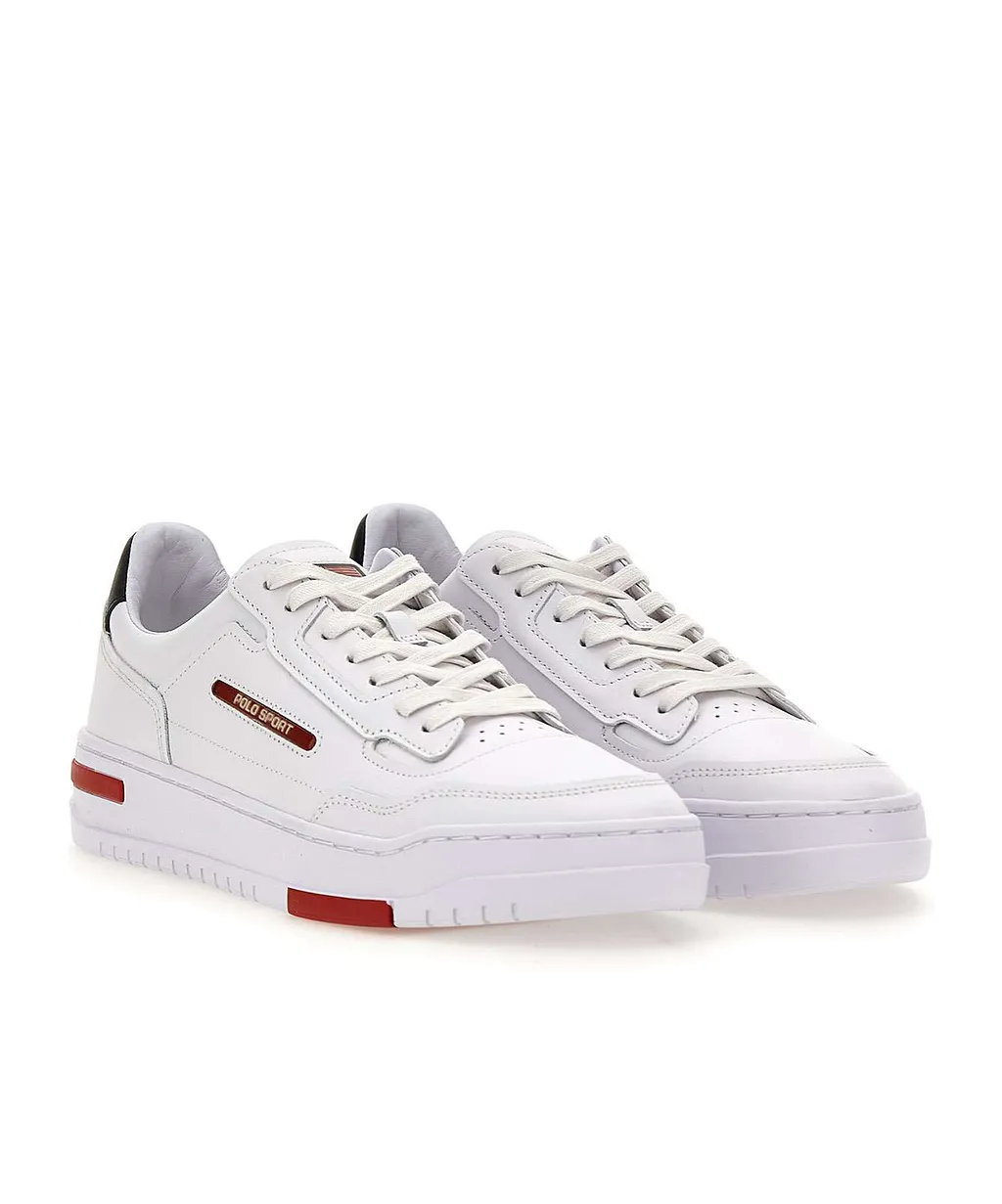 Logo-Patch Leather Sneakers