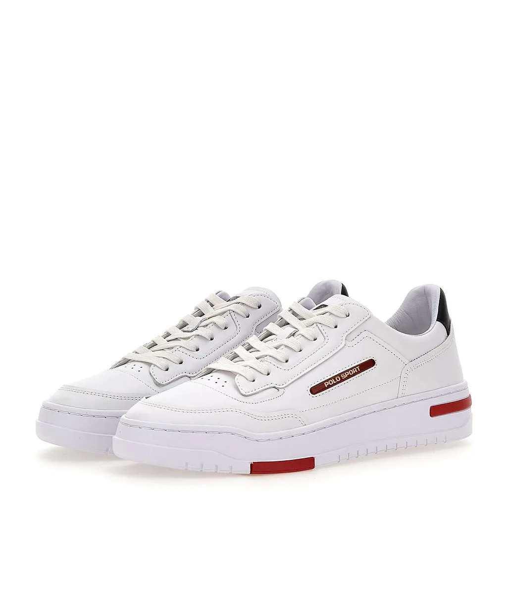 Logo-Patch Leather Sneakers