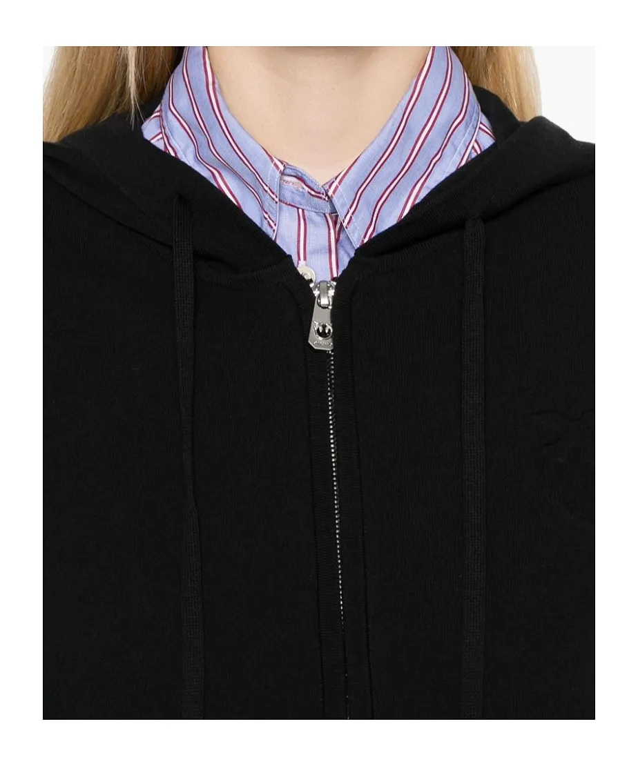 Pinko Tirage Drawstring Zip-Up Hoodie