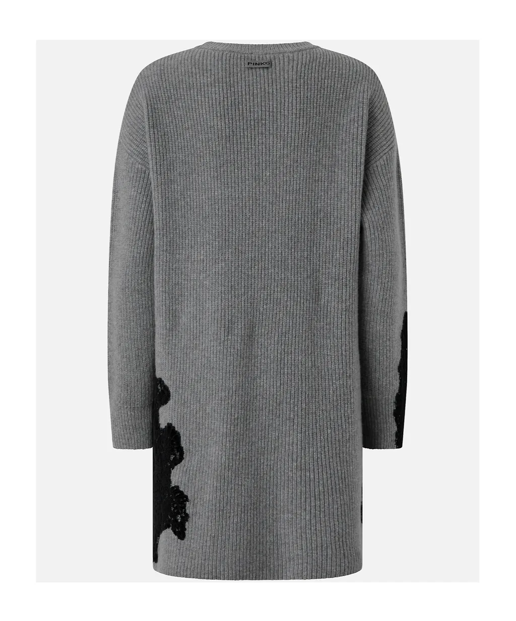 Pinko Valledaosta Lace Knit Mini Dress