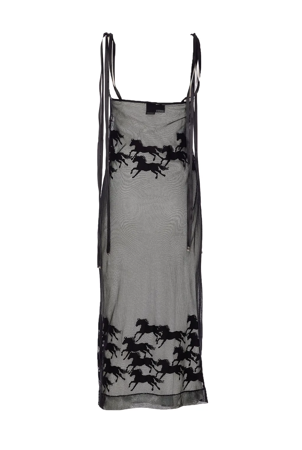 Pinko X Patrick Mcdowell Horse Motif Sheer Midi Dress