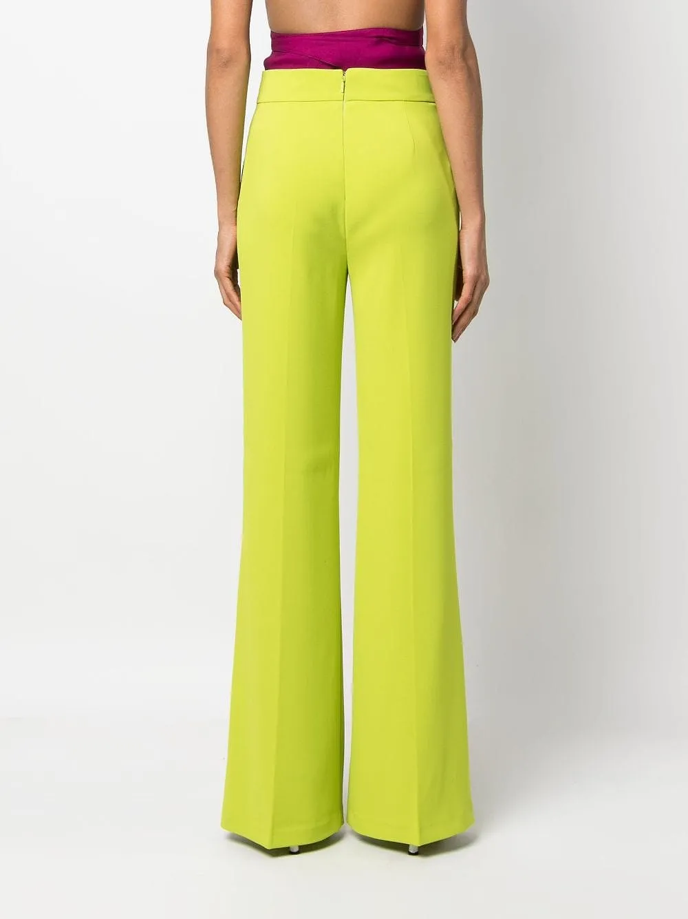 Pressed-Crease Palazzo Pants