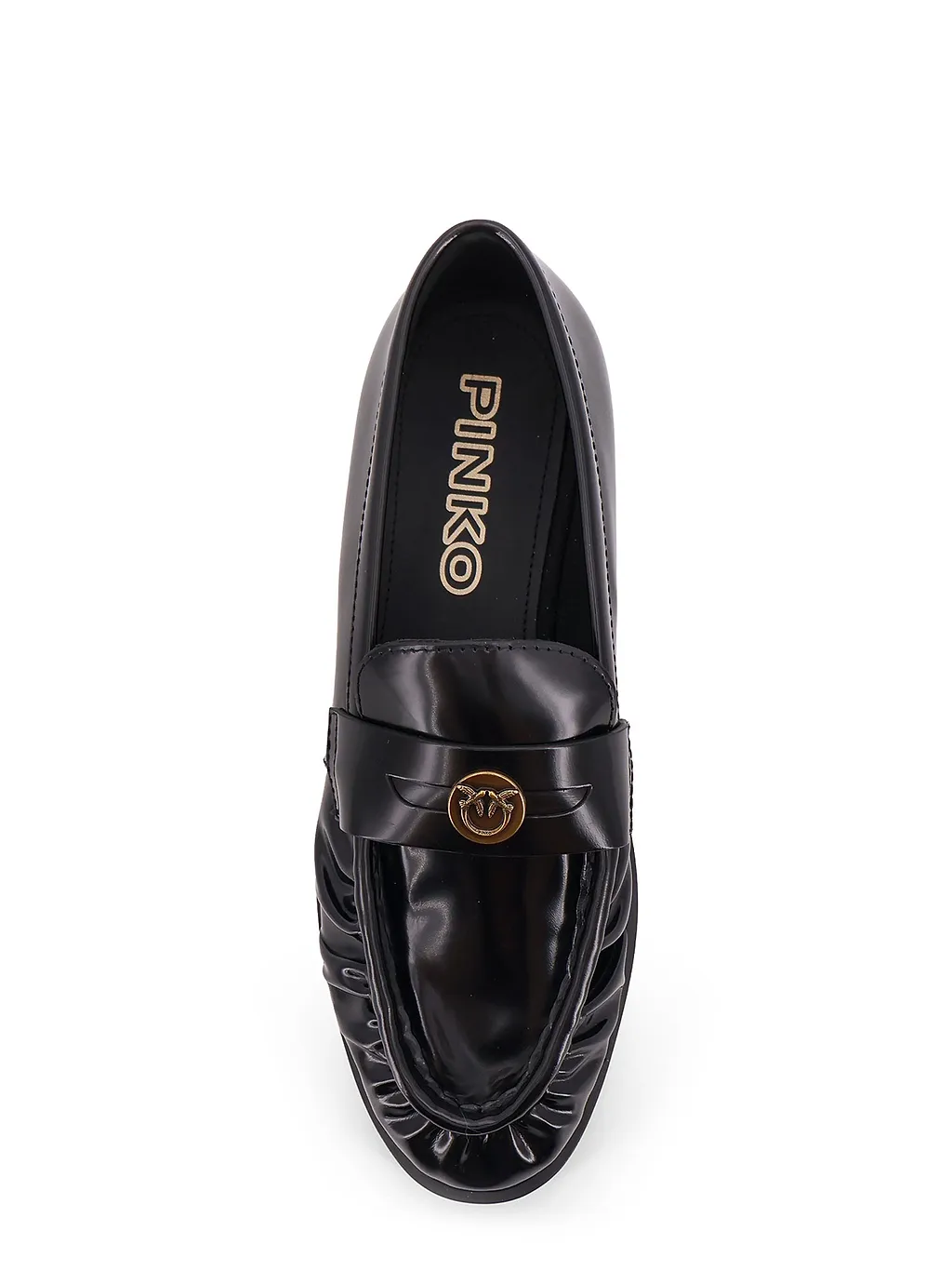 Pinko Logo Plaque Flat Shoes