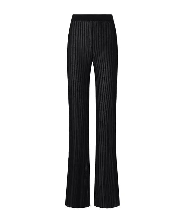 Pleated Flared Trousers