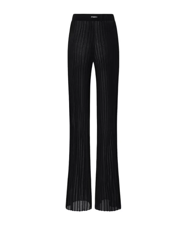 Pleated Flared Trousers