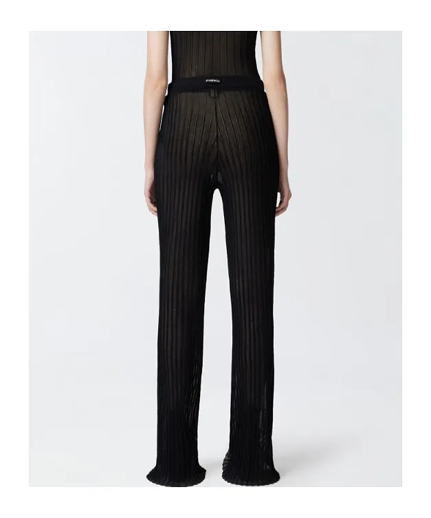 Pleated Flared Trousers