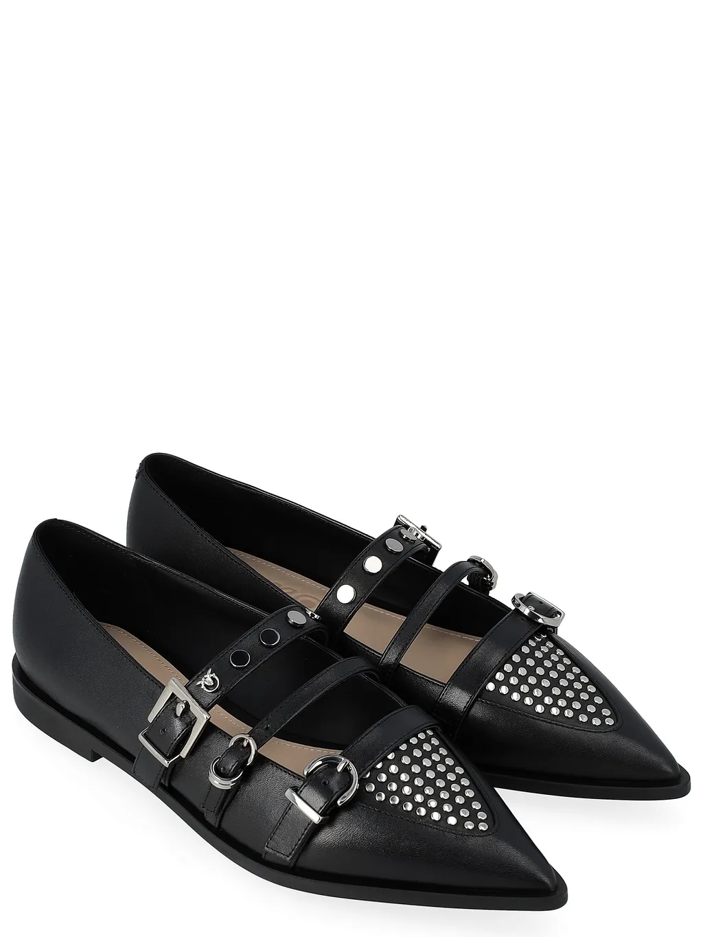 Pinko Embellished Pointed-Toe Flat-Shoes