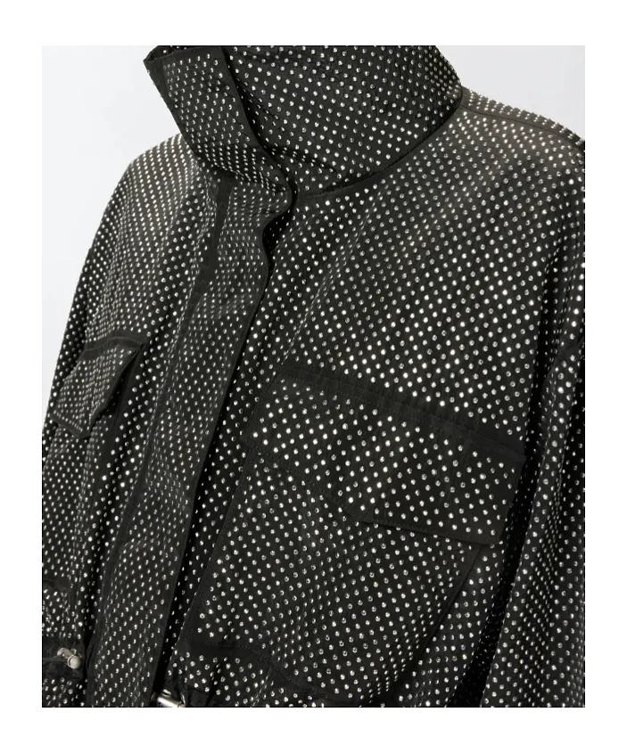 Rhinestoned Technical Coat