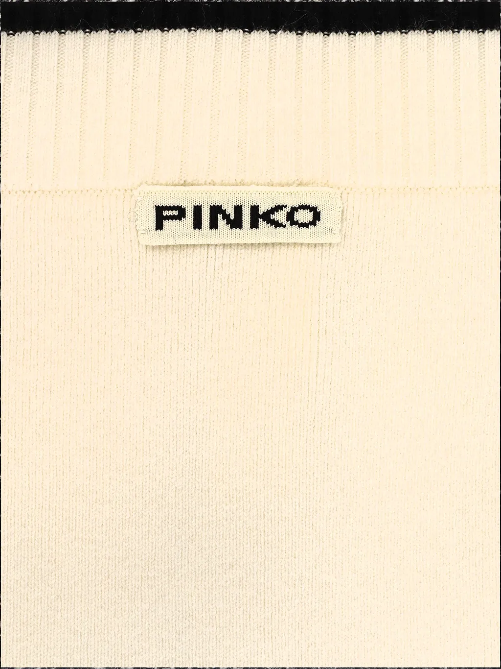 Pinko Nuova Guinea Logo Patch Knitted Midi Skirt