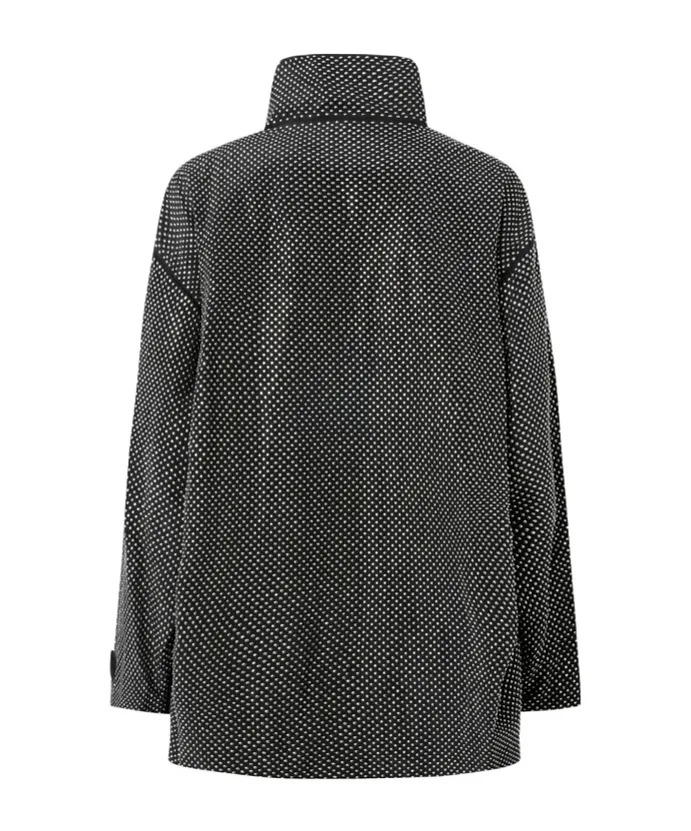 Rhinestoned Technical Coat