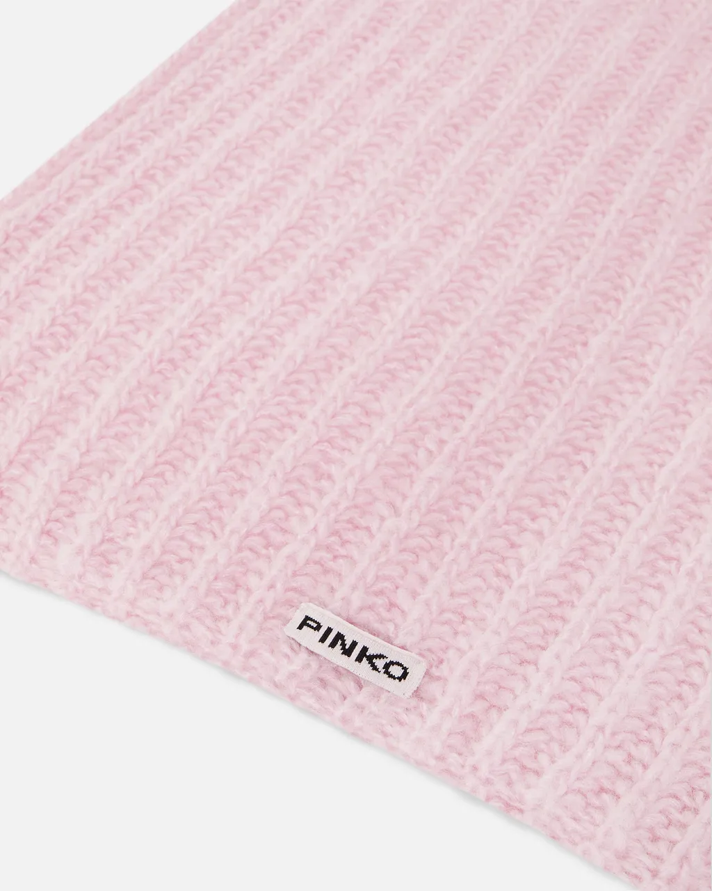 Pinko Logo Patch Knitted Scarf
