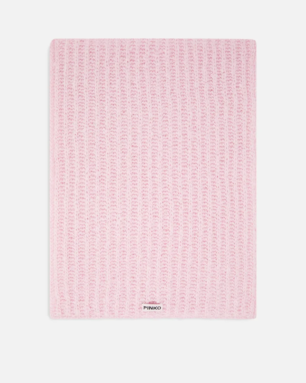 Pinko Logo Patch Knitted Scarf