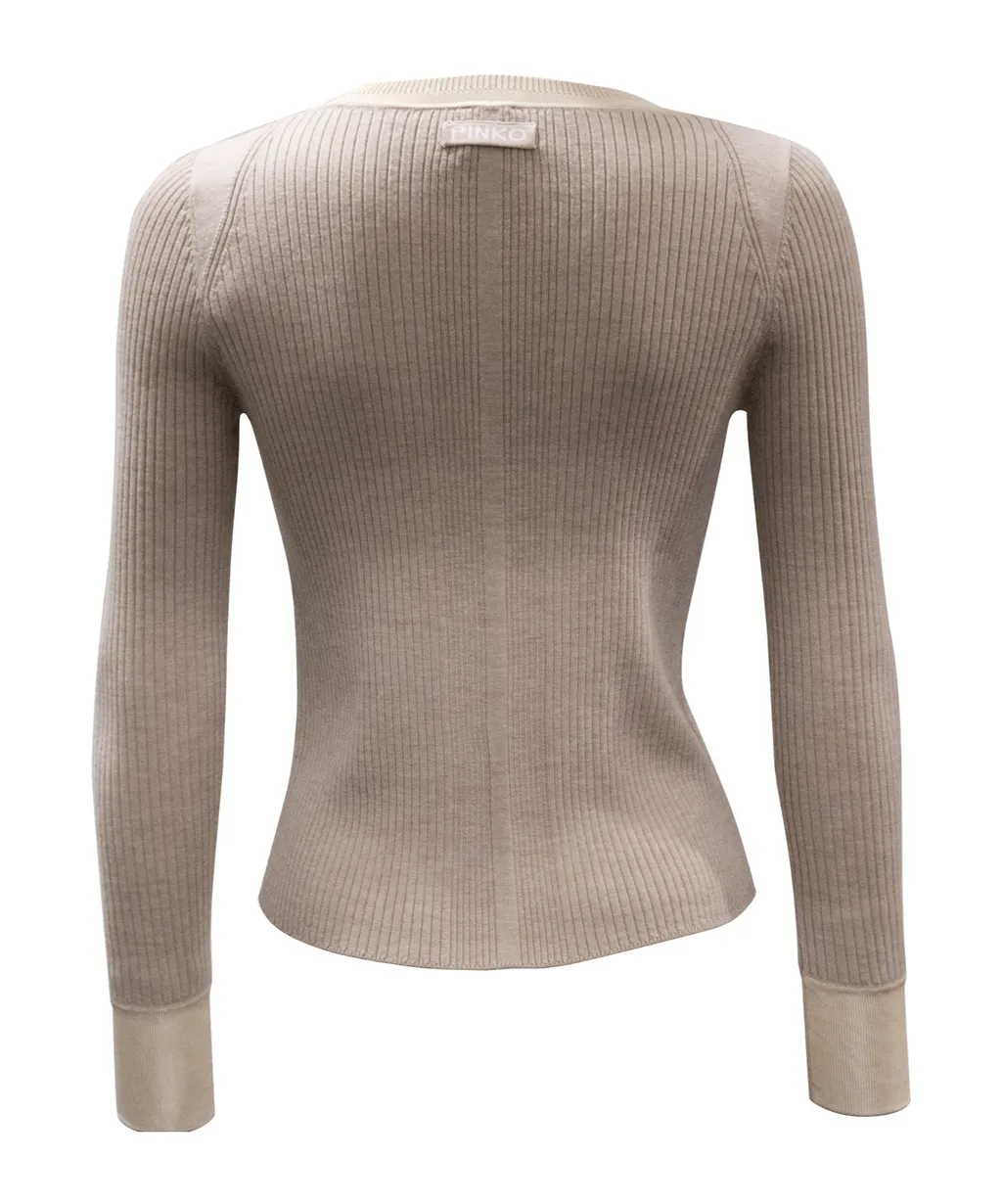 Pinko V-Neck Button-Up Cardigan