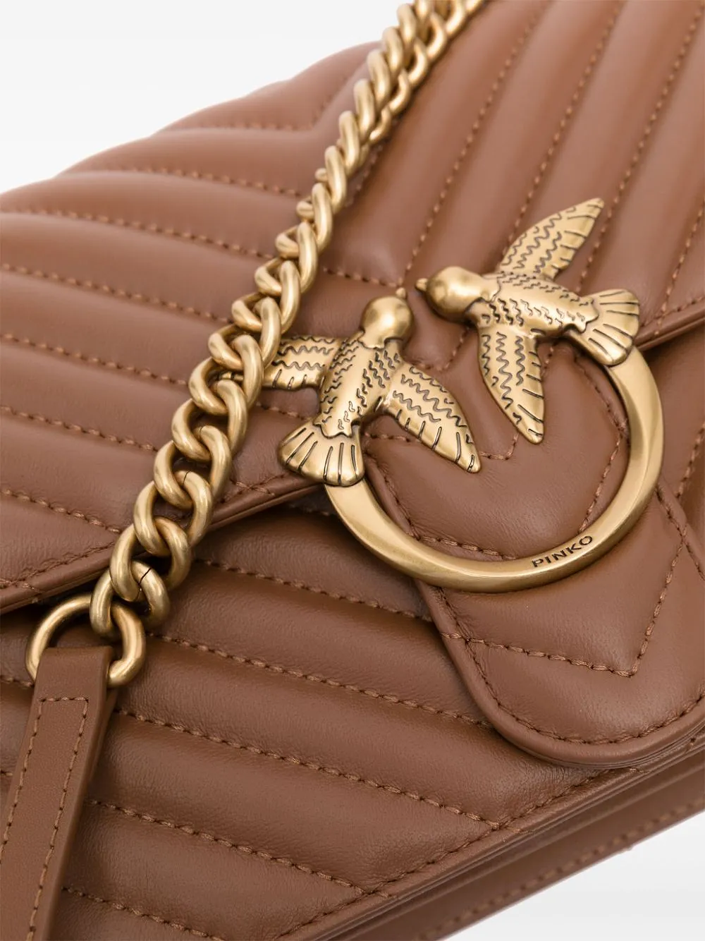V-Shaped Quilted Shoulder Bag