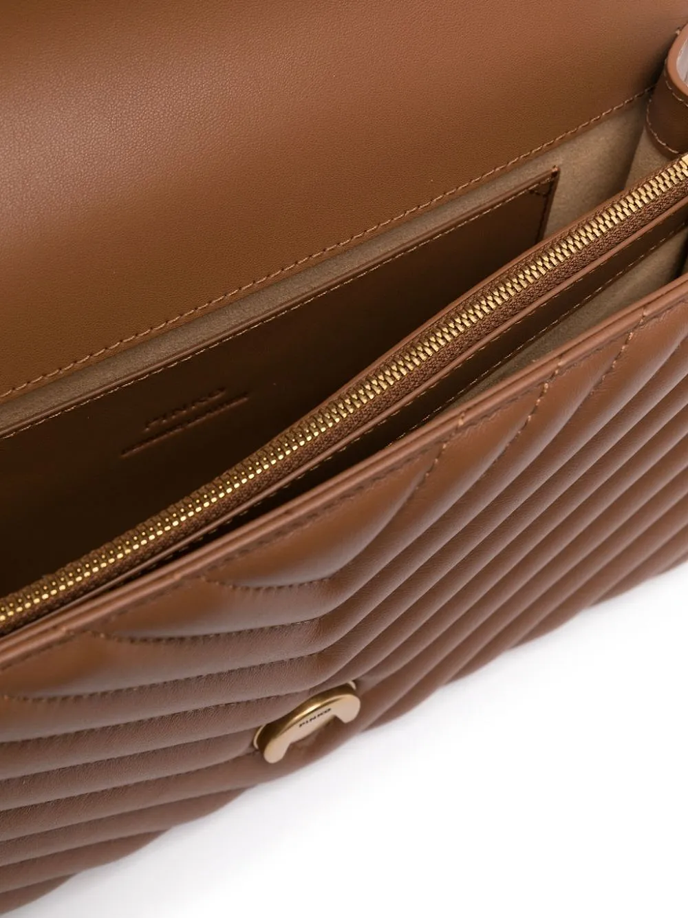 V-Shaped Quilted Shoulder Bag