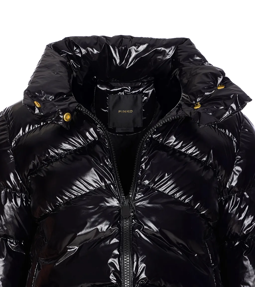 Pinko Long-Sleeved Zip-Up Down Jacket