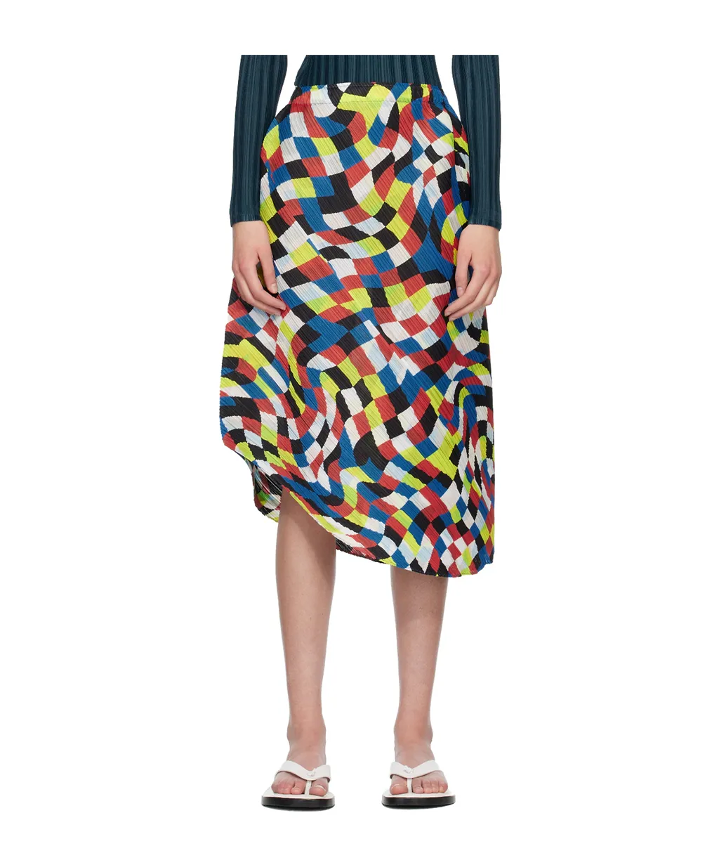 Pleated Midi Skirt