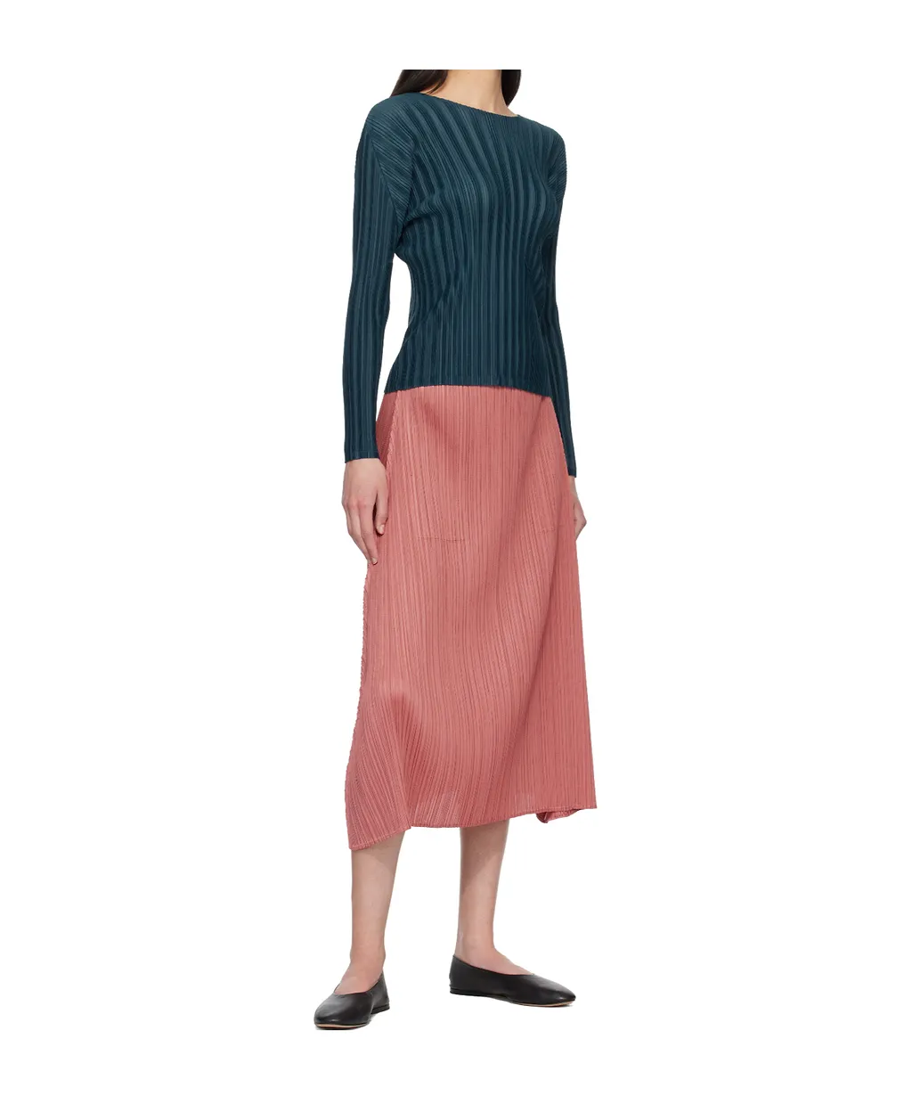 Pleated Midi Skirt