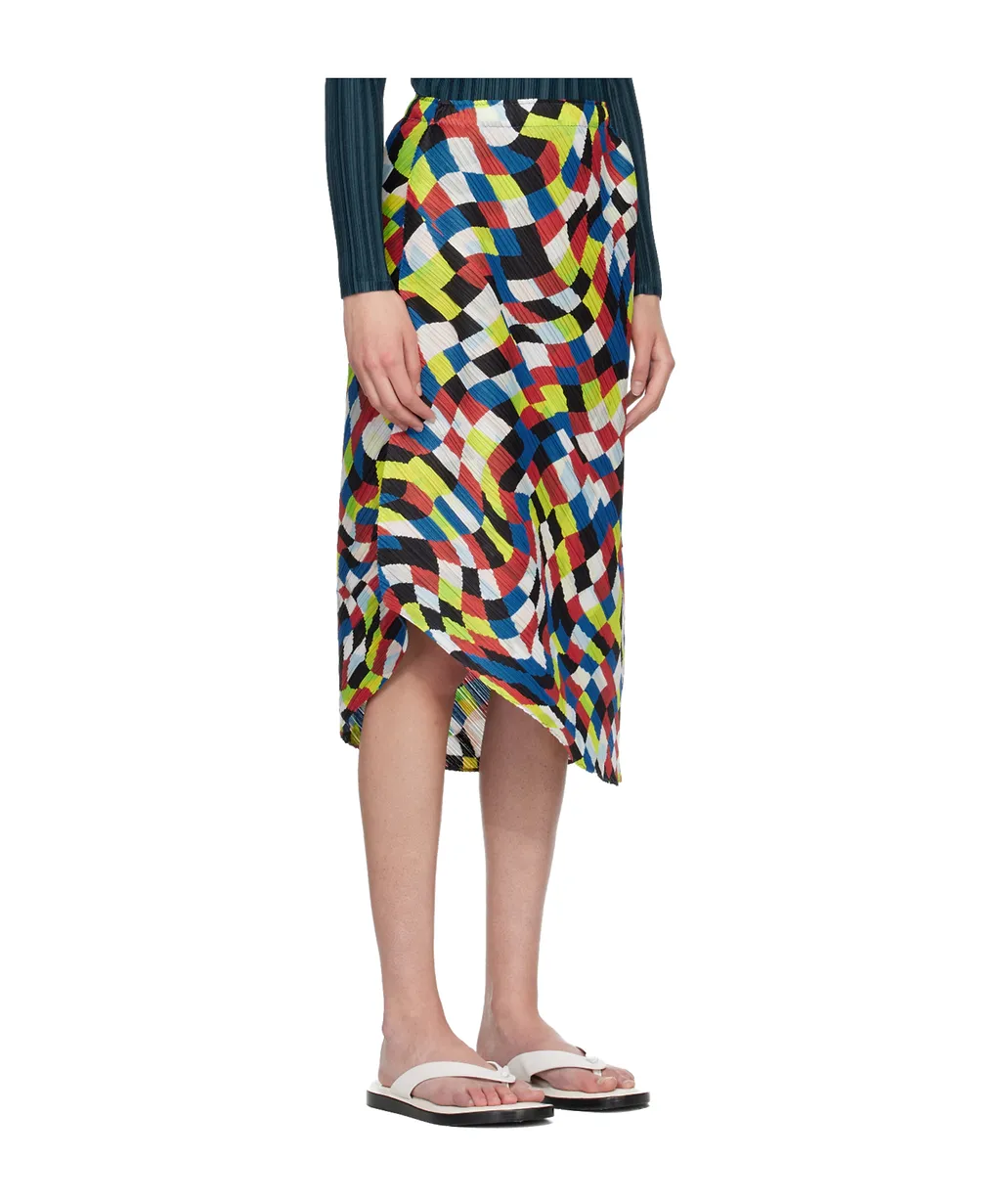 Pleated Midi Skirt