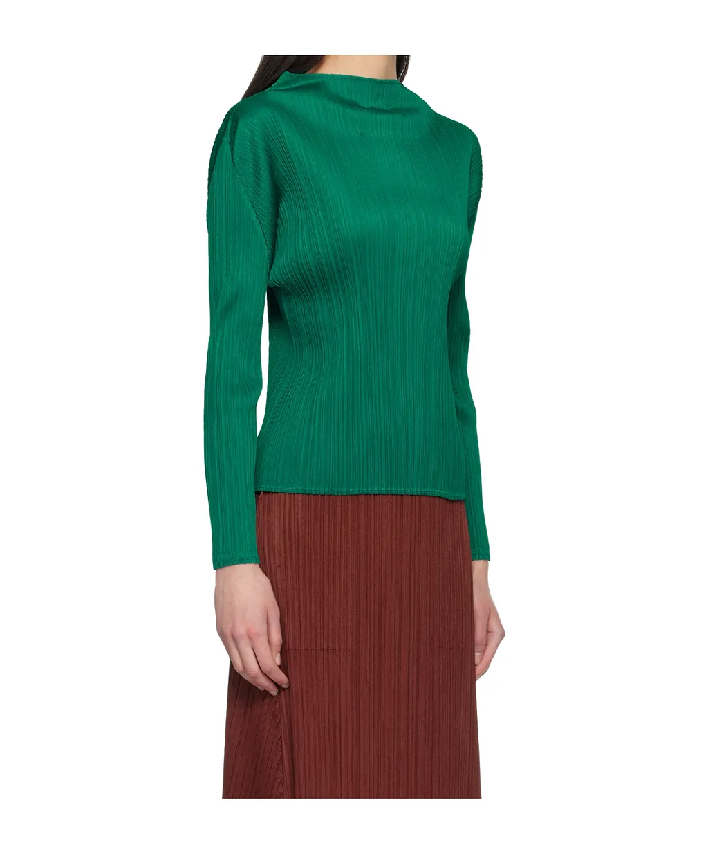 Pleated Knit Top