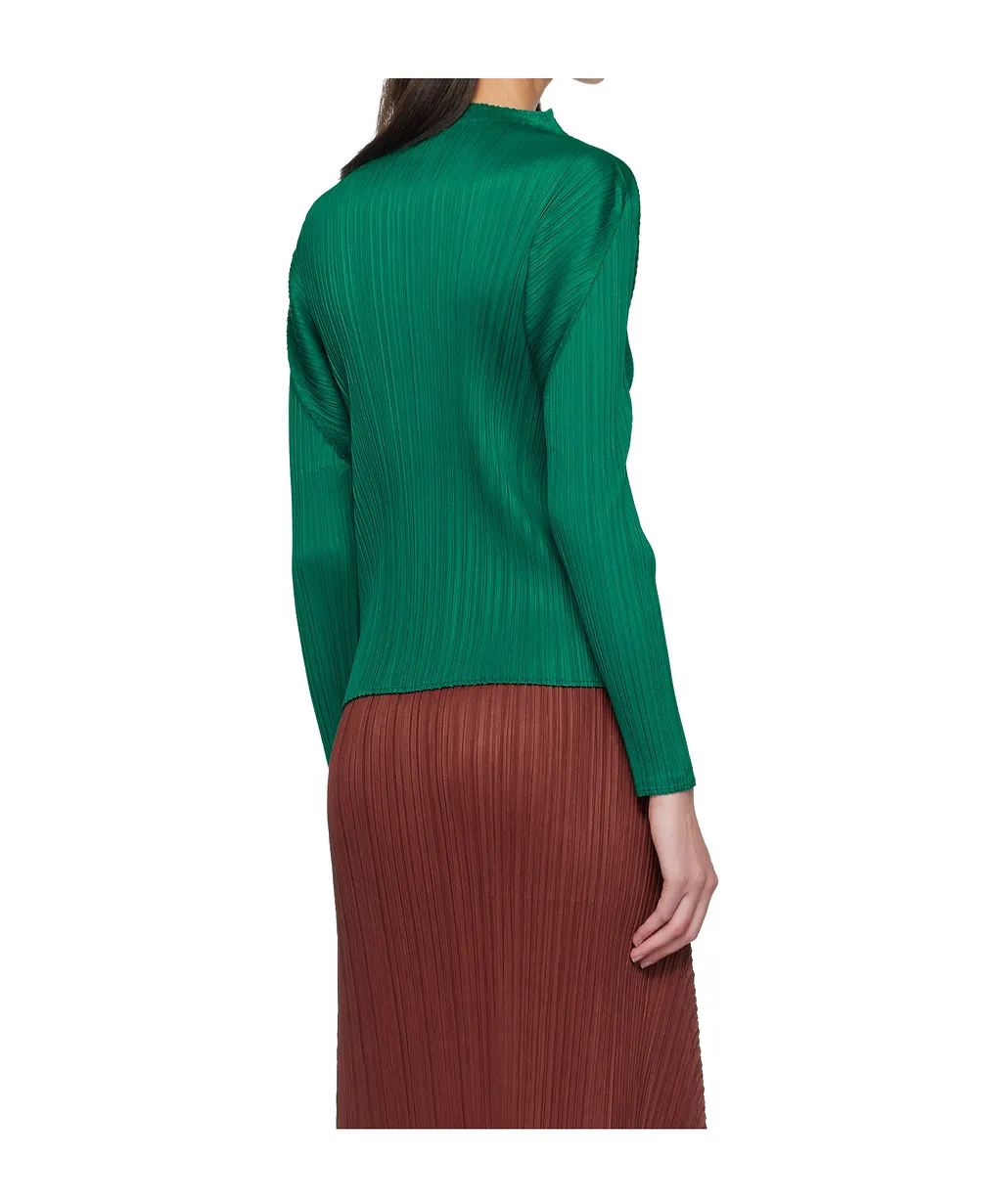 Pleated Knit Top