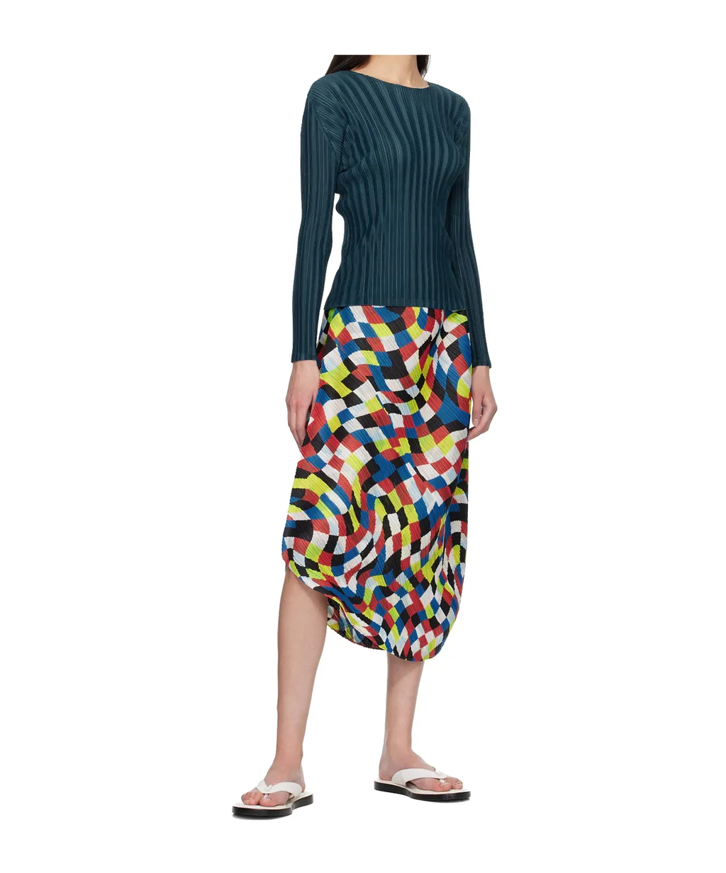 Pleated Midi Skirt