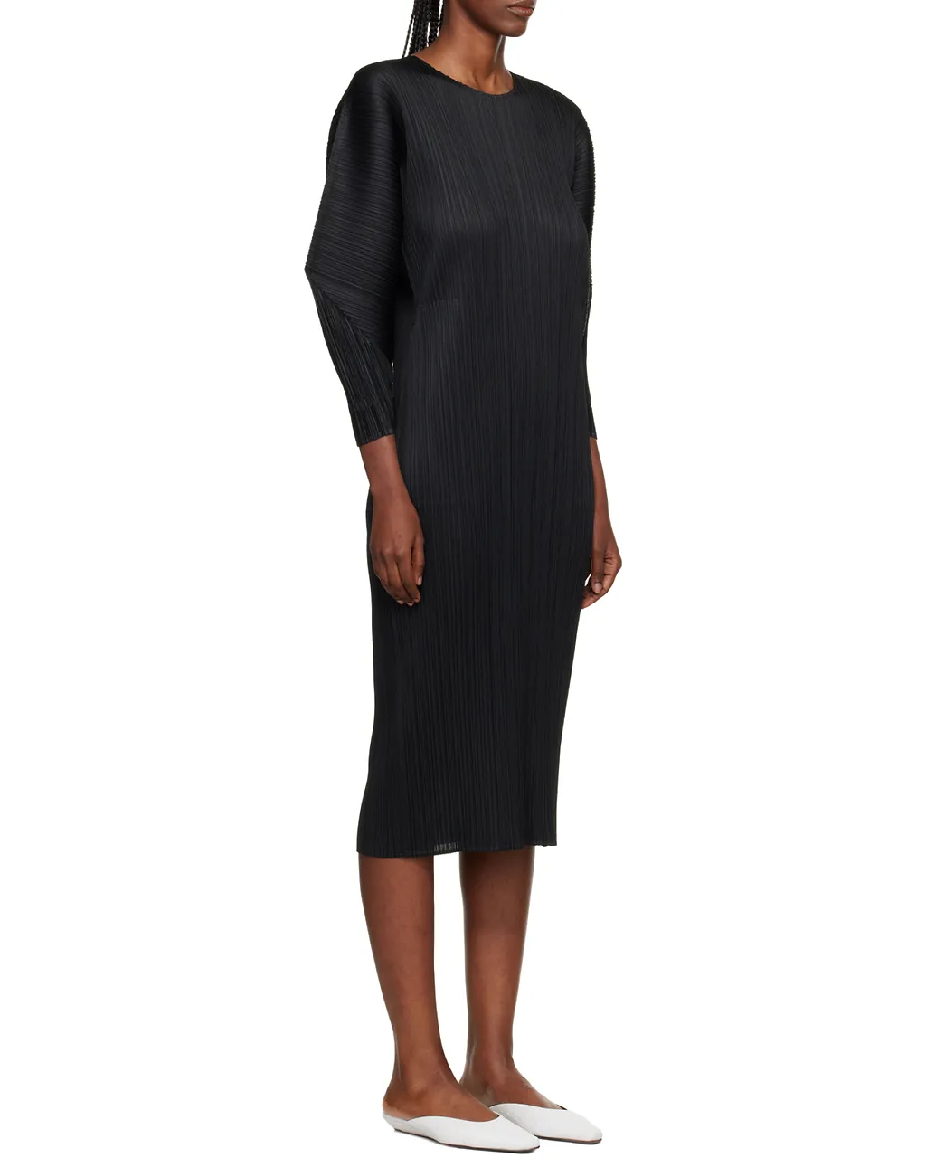 Pleated Midi Dress