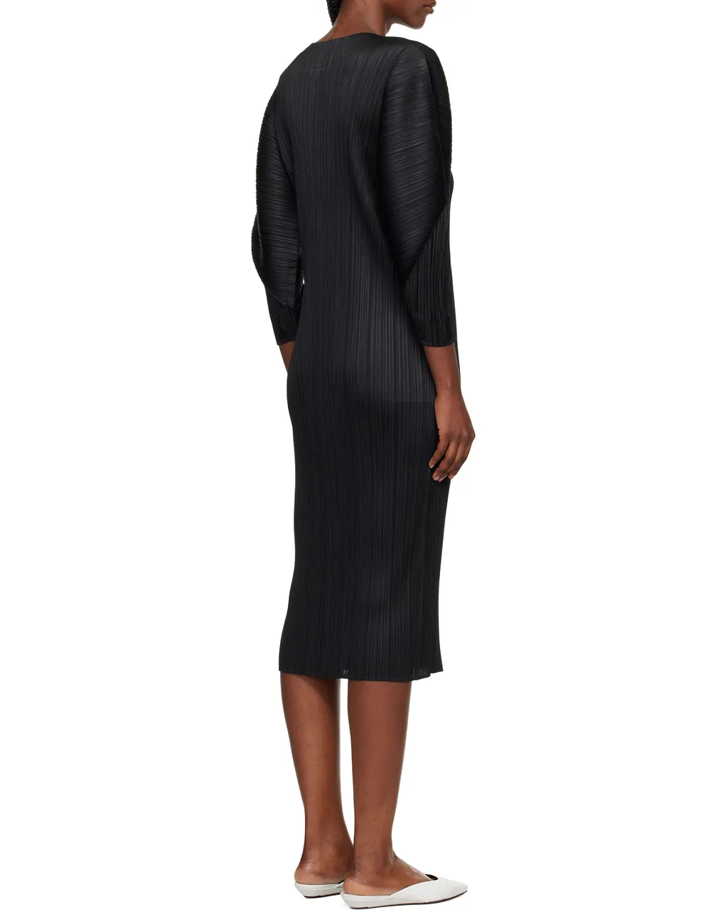Pleated Midi Dress