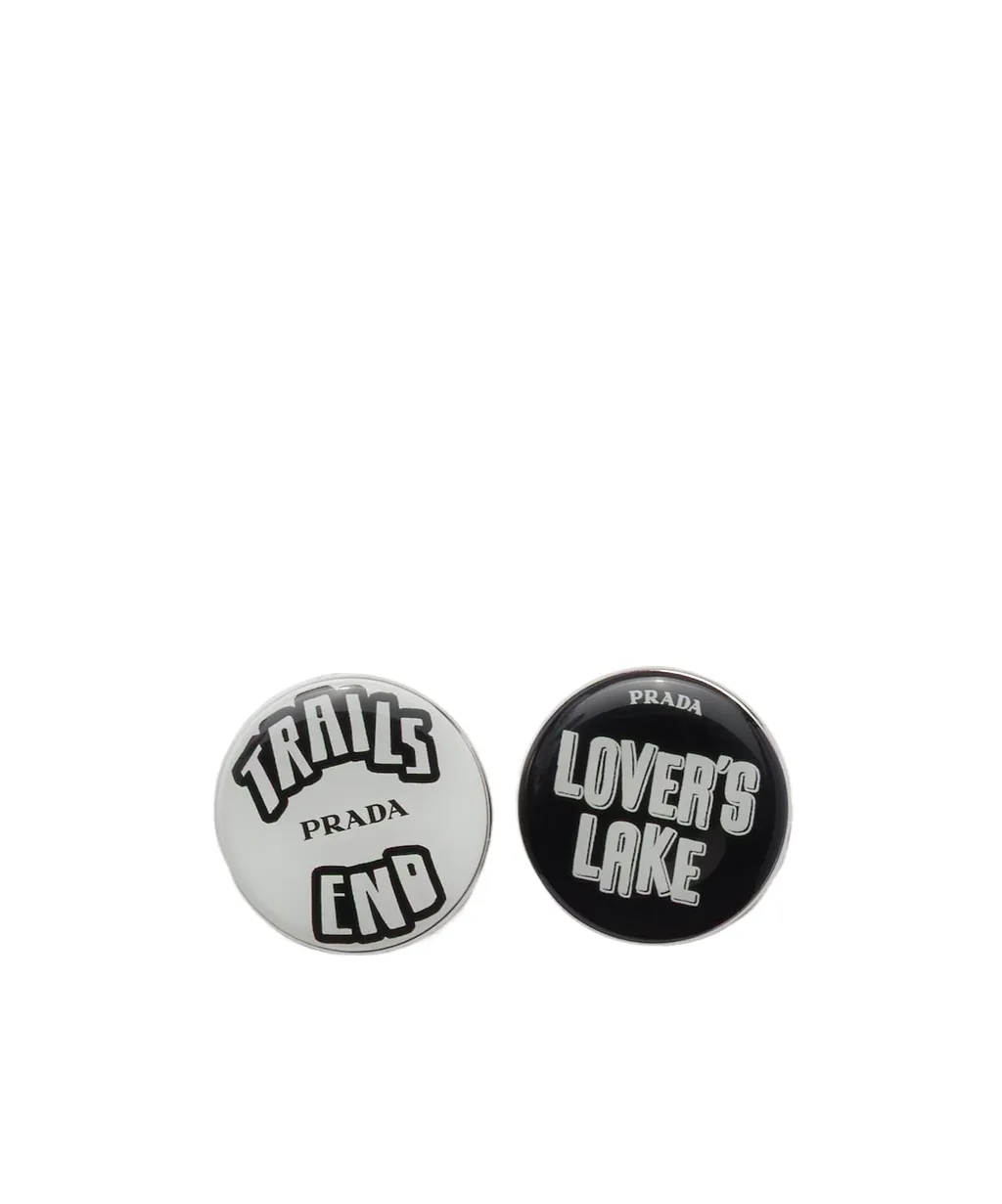Enameled Metal Brooches