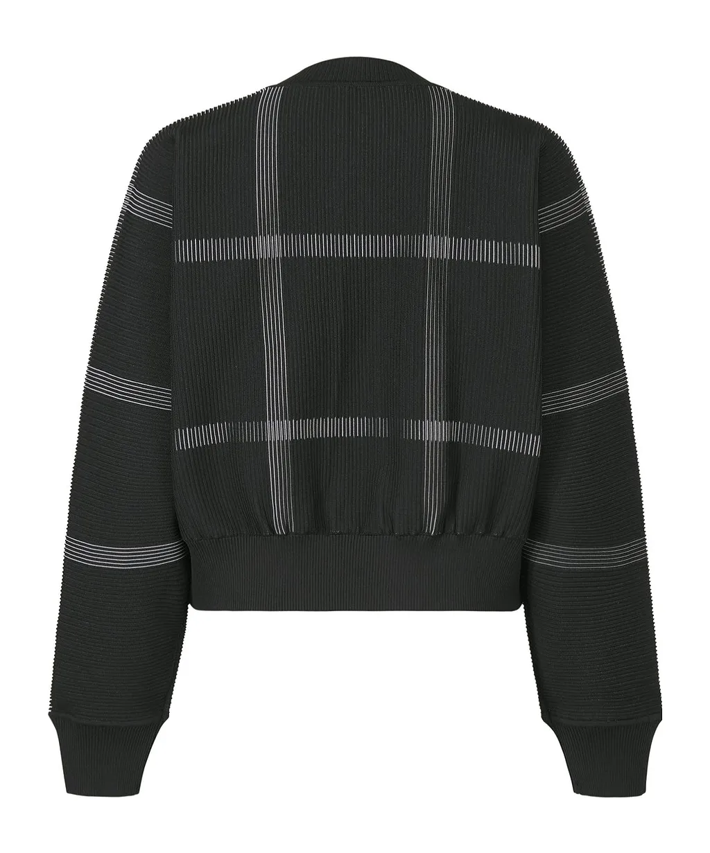 Pleats Please Issey Miyake Crossing Knit Sweater