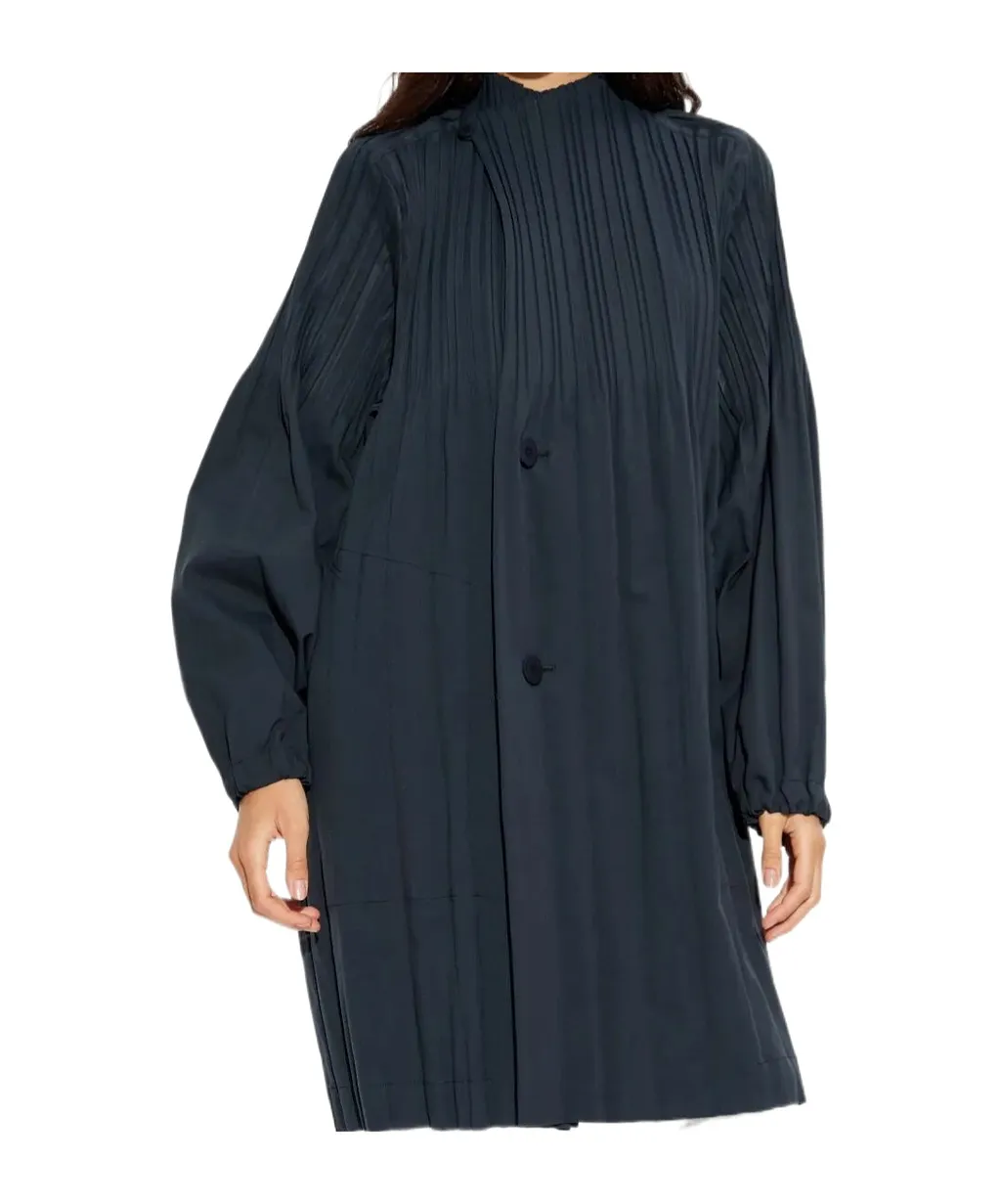 Pleats Please Issey Miyake Pleated Coat