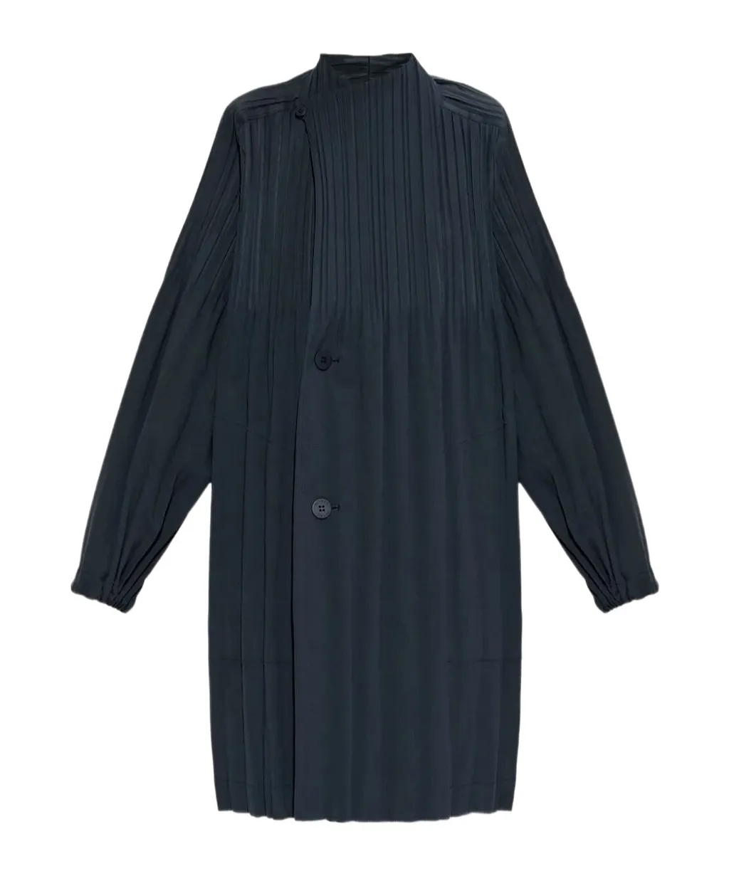 Pleats Please Issey Miyake Pleated Coat