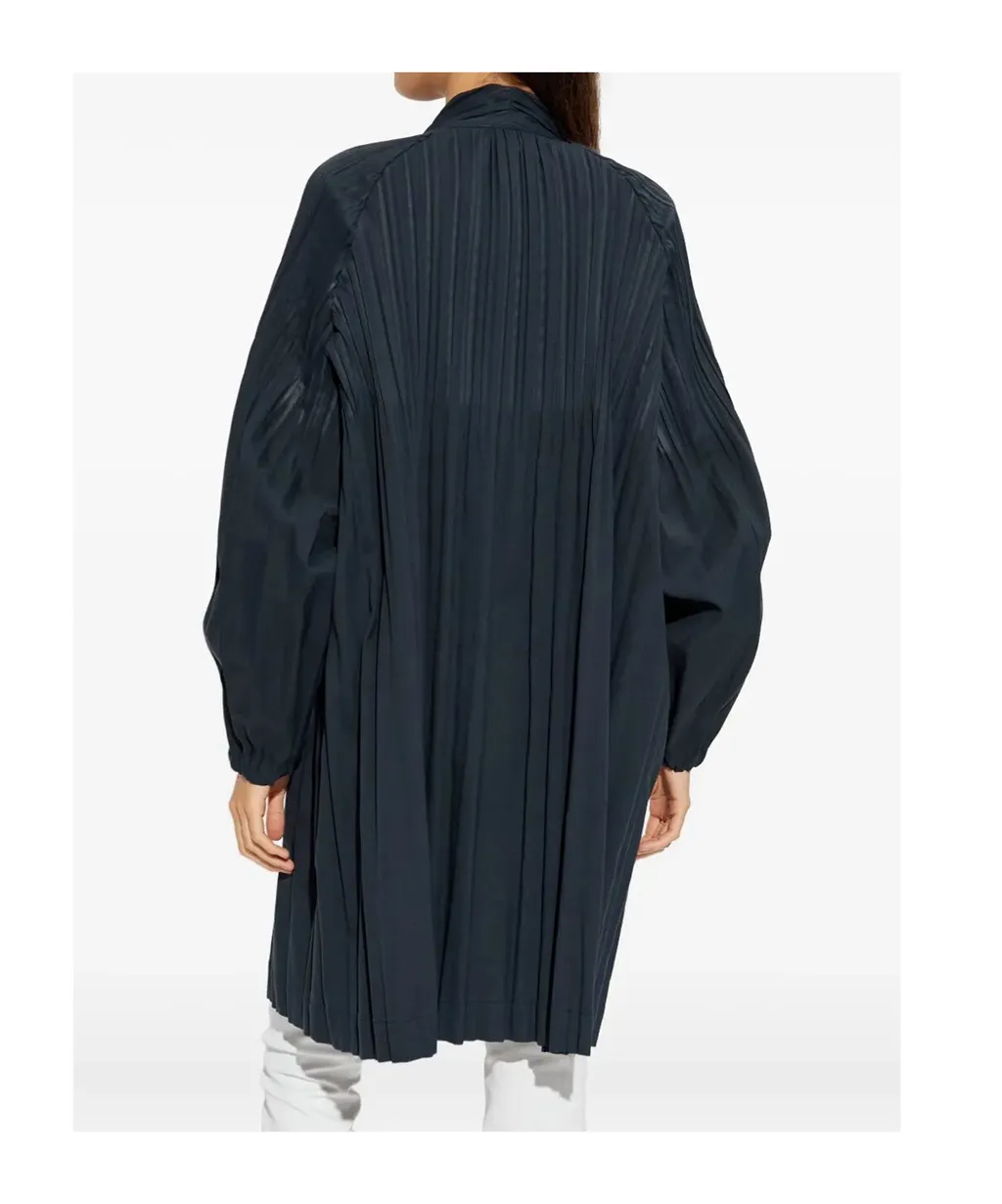 Pleats Please Issey Miyake Pleated Coat