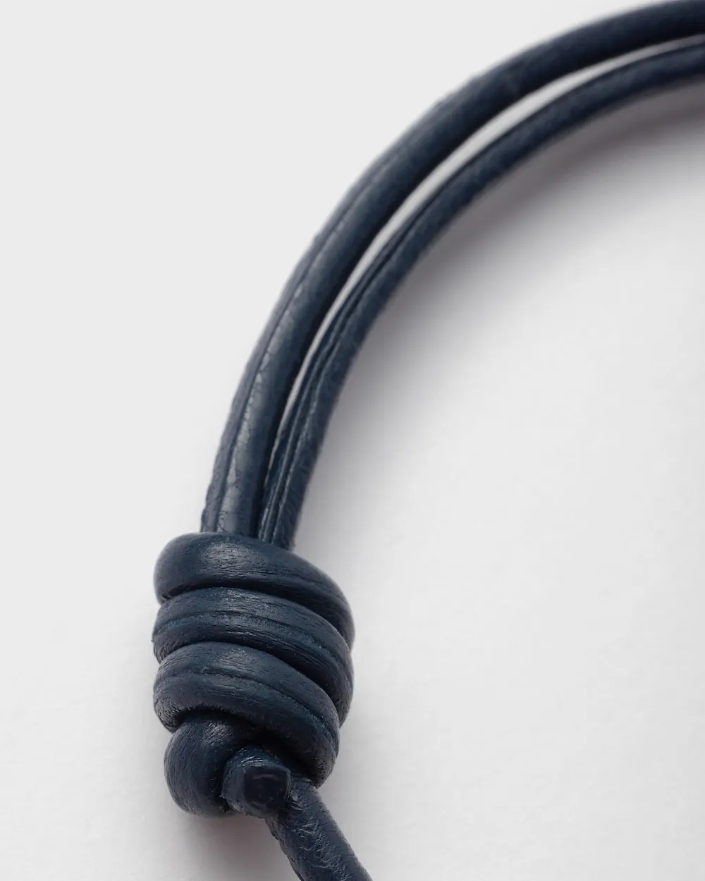 Lettering-Logo Leather Bracelet