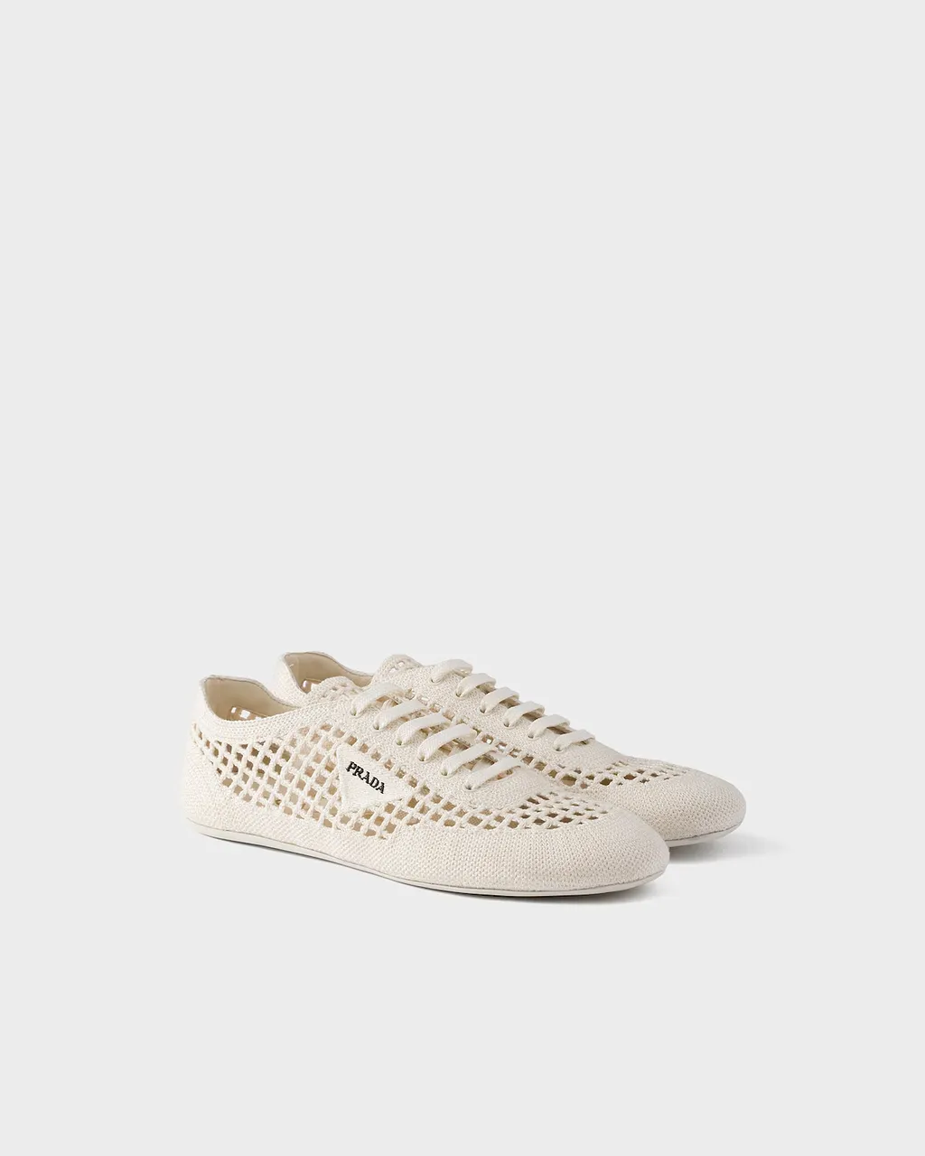 Prada Crochet Low-Top Sneakers