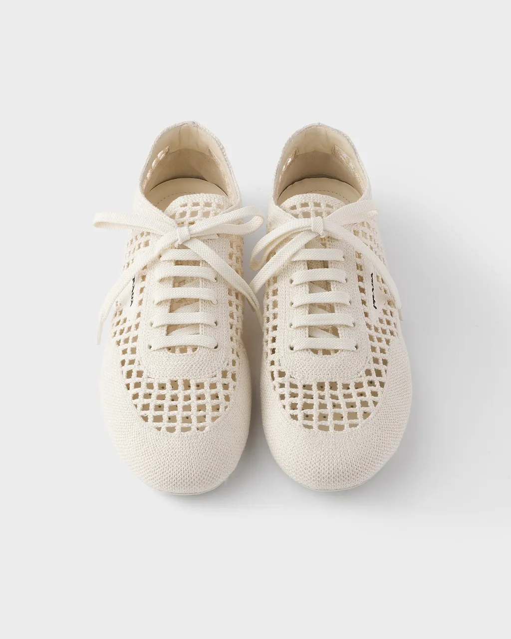 Prada Crochet Low-Top Sneakers