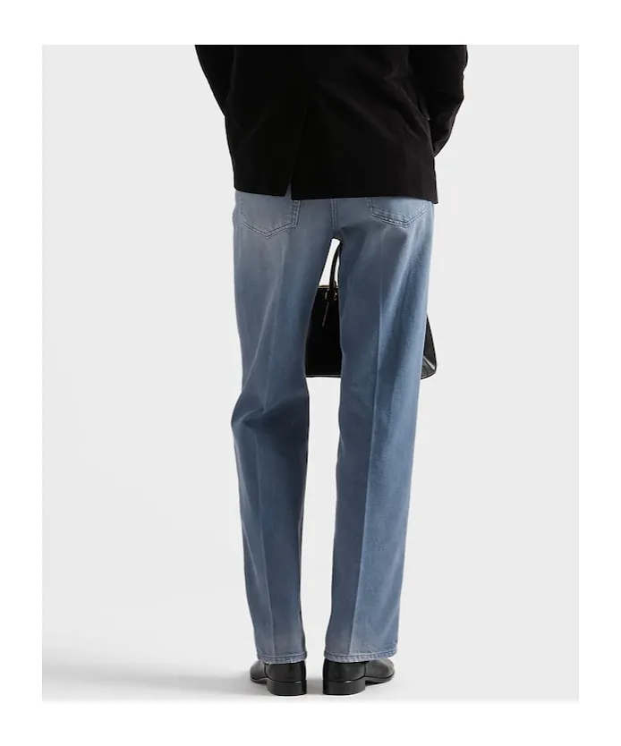 Prada Logo-Patch Denim Jeans