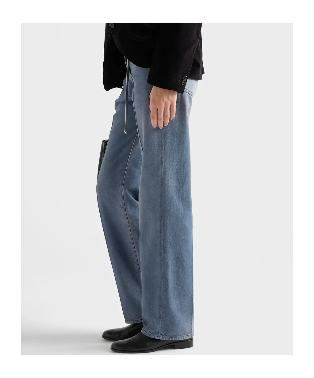 Prada Logo-Patch Denim Jeans