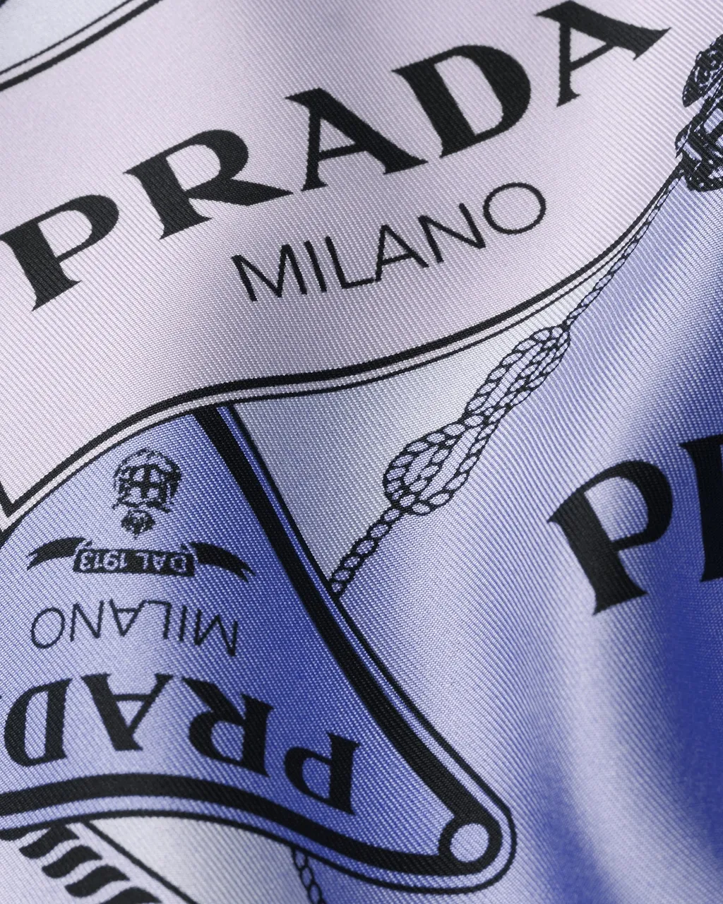 Prada Logo Print Scarf