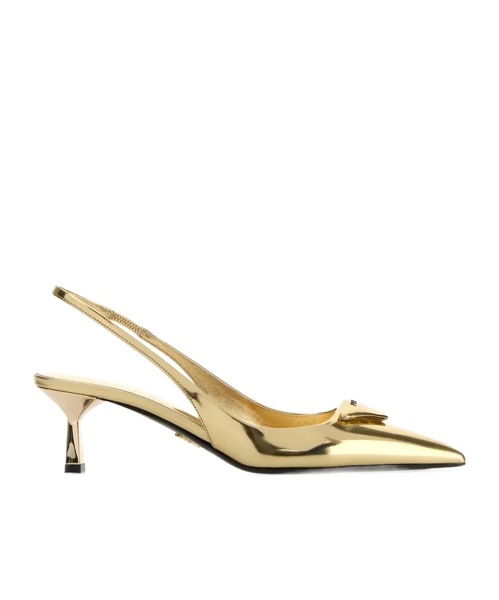 Prada Pointed-Toe Slingback Pumps