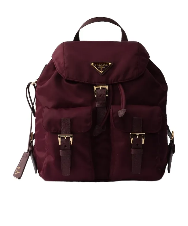 Prada Triangle Logo Plaque Backpack