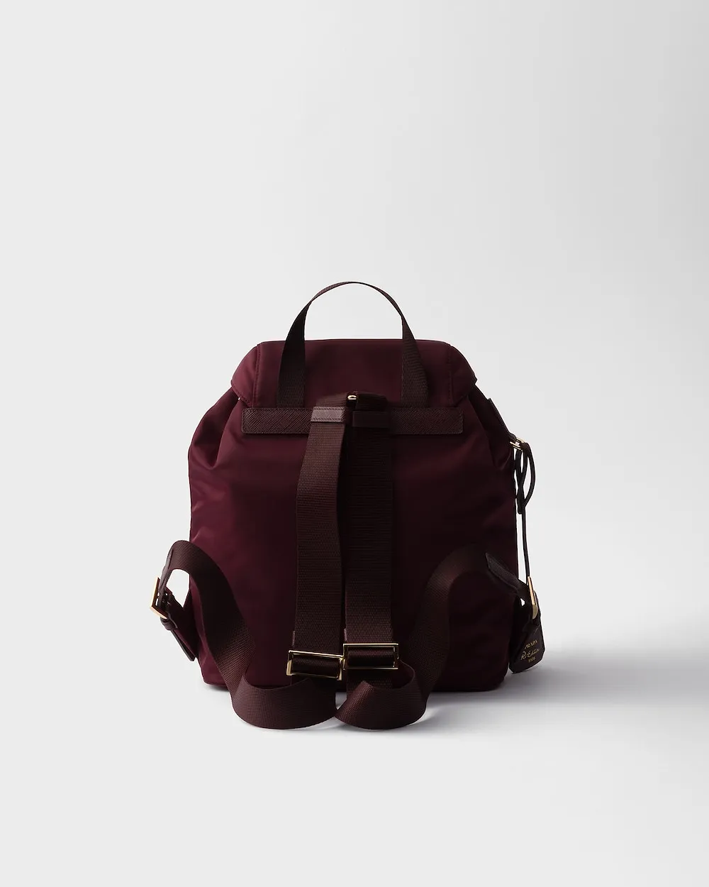 Prada Triangle Logo Plaque Backpack