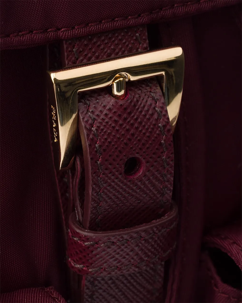 Prada Triangle Logo Plaque Backpack