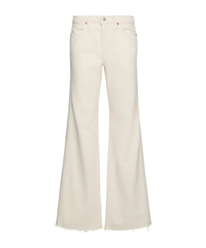 Edge-Seamed Detail Denim Trousers