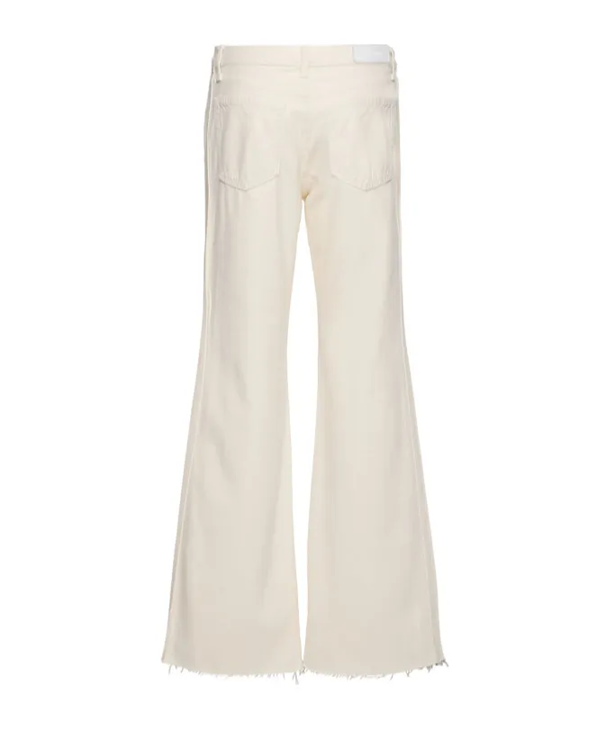 Edge-Seamed Detail Denim Trousers