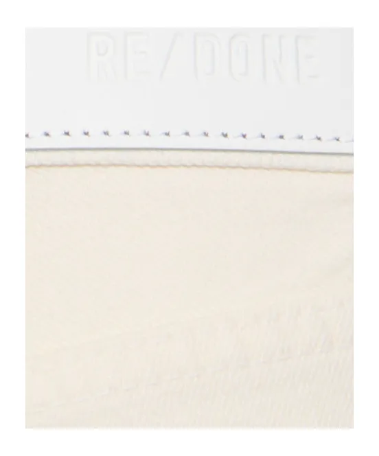 Edge-Seamed Detail Denim Trousers