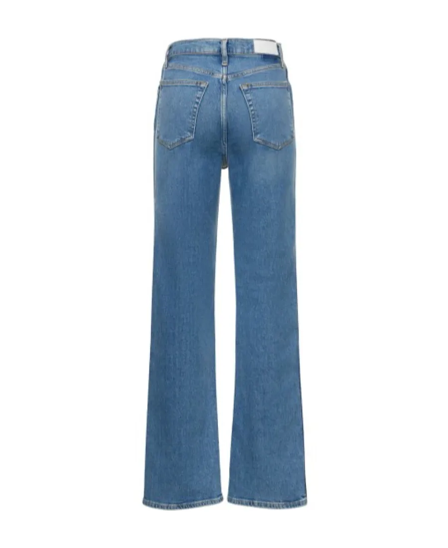 High-Rise Straight Loose Jeans