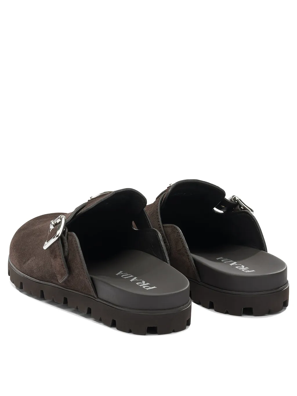 Prada Triangle-Logo Mules