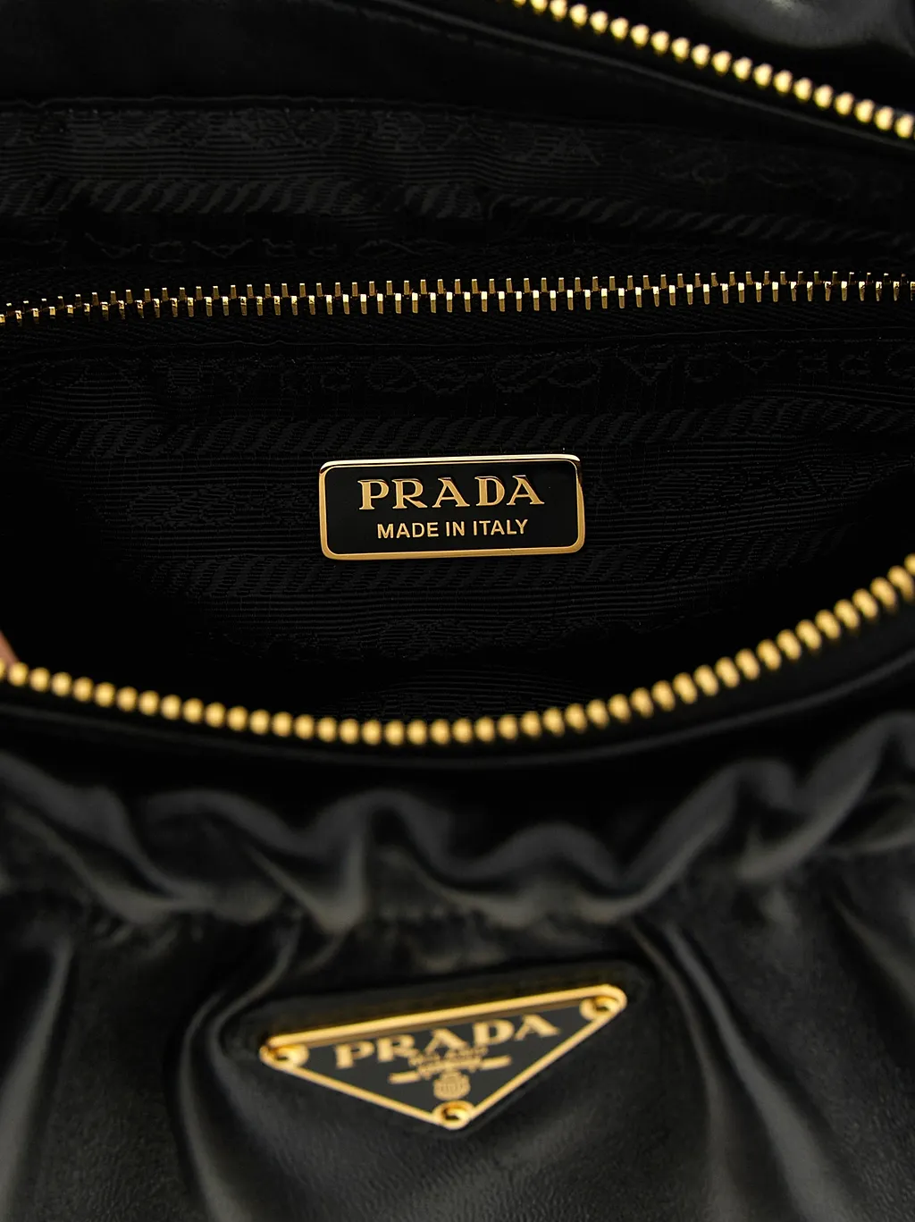 Prada Triangle-Logo Shoulder Bag